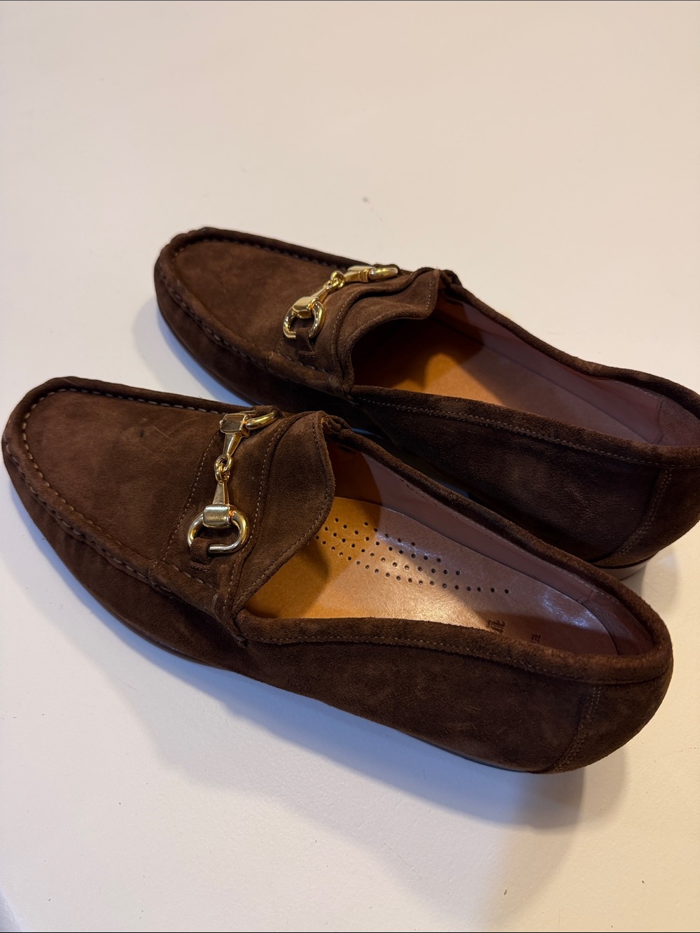 Todd Snyder Yuketen Mocischia Horsebit Suede Loafers Sz 11.  Bag4. SEE PICTS